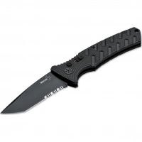 Автоматический складной нож Boker Strike Tanto All Black, сталь AUS-8, рукоять алюминий купить в Ижевске