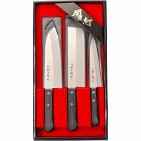 Набор из 3-х кухонных ножей Fuji Cutlery Tojiro, заточка #3000 купить в Ижевске