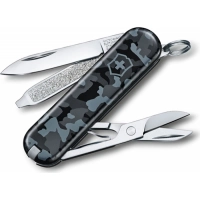 Нож перочинный Victorinox  Classic, сталь X55CrMo14, рукоять Cellidor®, синий камуфляж купить в Ижевске