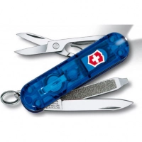 Нож перочинный Victorinox SwissLite Sapphire 0.6228.T2 58мм 7 функций полупрозрачный синий купить в Ижевске