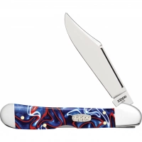 Нож перочинный ZIPPO Patriotic Kirinite Smooth Mini Copperlock, 92 мм, синий + ЗАЖИГАЛКА ZIPPO 207 купить в Ижевске