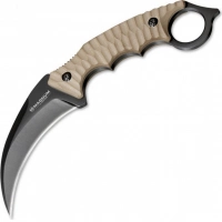 Нож с фиксированным клинком Magnum Spike Karambit — Boker 02SC028, сталь 440A EDP, рукоять стеклотекстолит G10, песочный купить в Ижевске