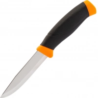 Нож с фиксированным лезвием Morakniv Companion Orange, сталь Sandvik 12C27, рукоять резина/пластик, оранжевый купить в Ижевске