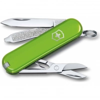 Нож Victorinox Classic SD Colors, Smashed Avocado (0.6223.43G) светло-зелёный, 7 функций 58мм купить в Ижевске