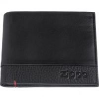 Портмоне ZIPPO с защитой от сканирования RFID, чёрное, натуральная кожа, 10,51,59 см купить в Ижевске