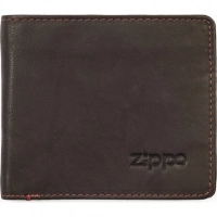 Портмоне ZIPPO, цвет «мокка», натуральная кожа, 11×1,5×10 см купить в Ижевске