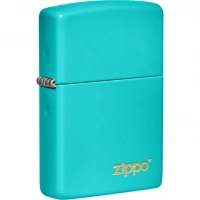 Зажигалка Classic Flat Turquoise ZIPPO Logo купить в Ижевске