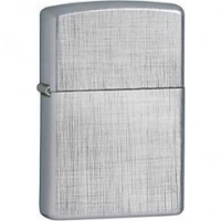 Зажигалка ZIPPO Linen Weave с покрытием Brushed Chrome, латунь/сталь, серебристая, матовая, 36x12x56 мм купить в Ижевске