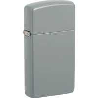 Зажигалка ZIPPO Slim® с покрытием Flat Grey, серая, матовая купить в Ижевске