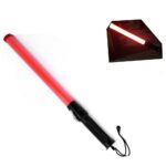 new Outdoor Safety LED Traffic Baton Safety Signal Warning Flashing Light LED Traffic Wand Baton By Hand Police Ref Baton 54X3cm